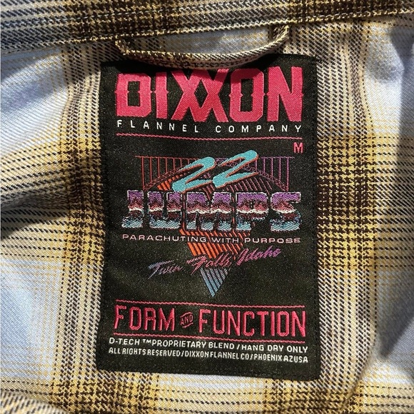 DIXXON women’s Casual Plaid Shirt - Brown and Cream 22 Jumps - Picture 3 of 3